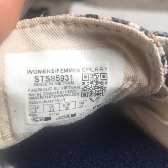 Sperry crest vibe women’s leather lace up leopard print shoes size 5 cle… - Picture 7 of 9